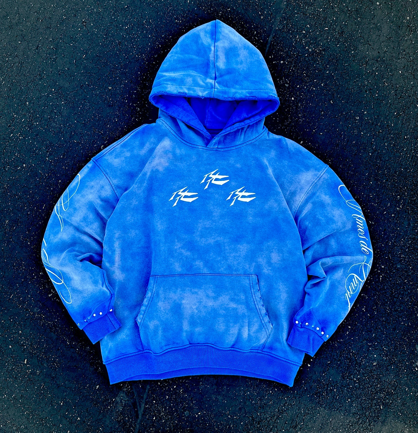 "THE TRINITY" RHINESTONE HOODIE